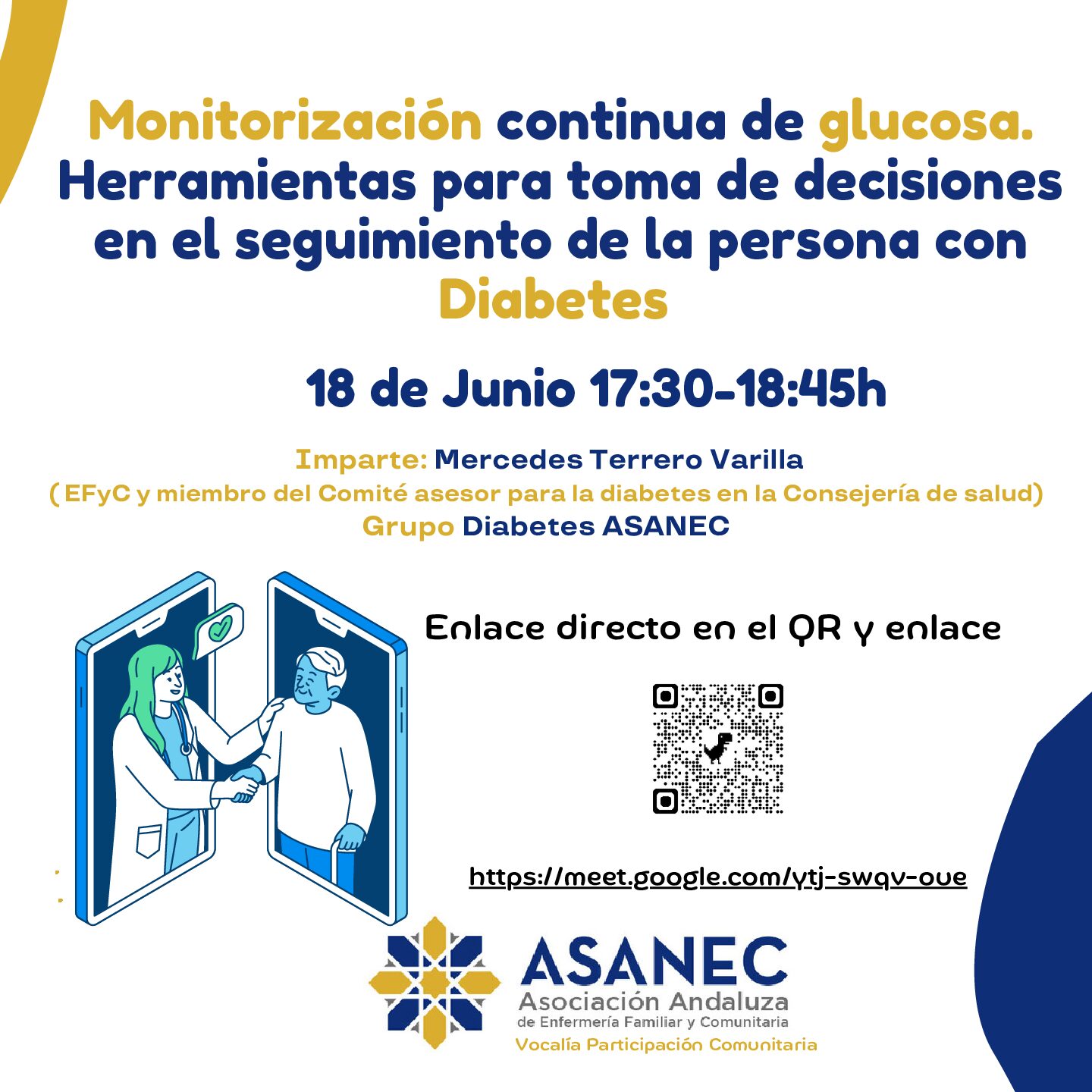 Monitorización continua de glucosa. Herramientas para toma de decisiones en el seguimiento de la persona con Diabetes