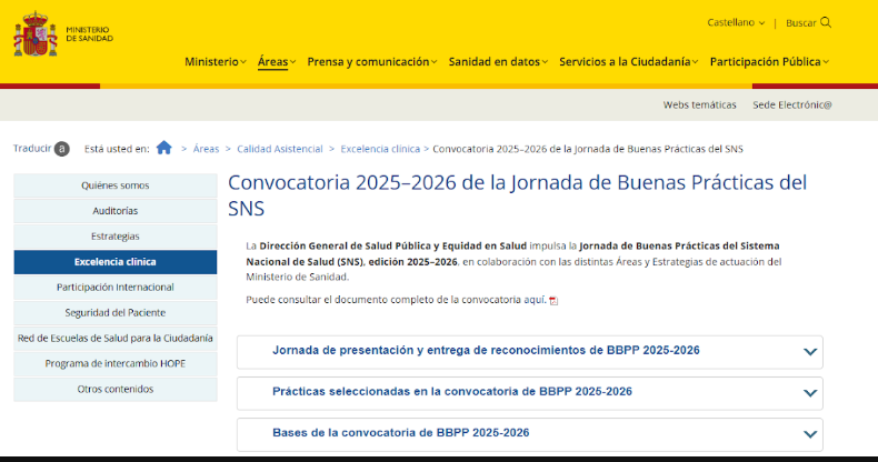 Jornada de Buenas Prácticas del SNS